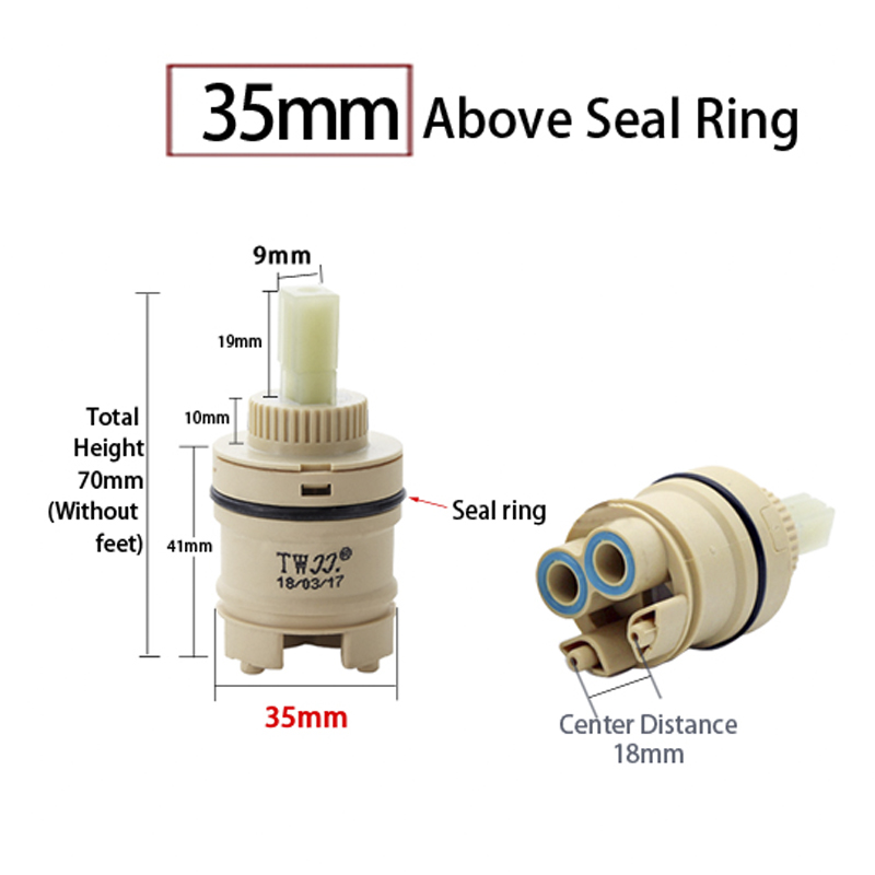 วาล์วผสมแบบกดเปิด-ปิด ขนาด 35  - Basin Mixer Cartridge บทวิจารณ์และราคา